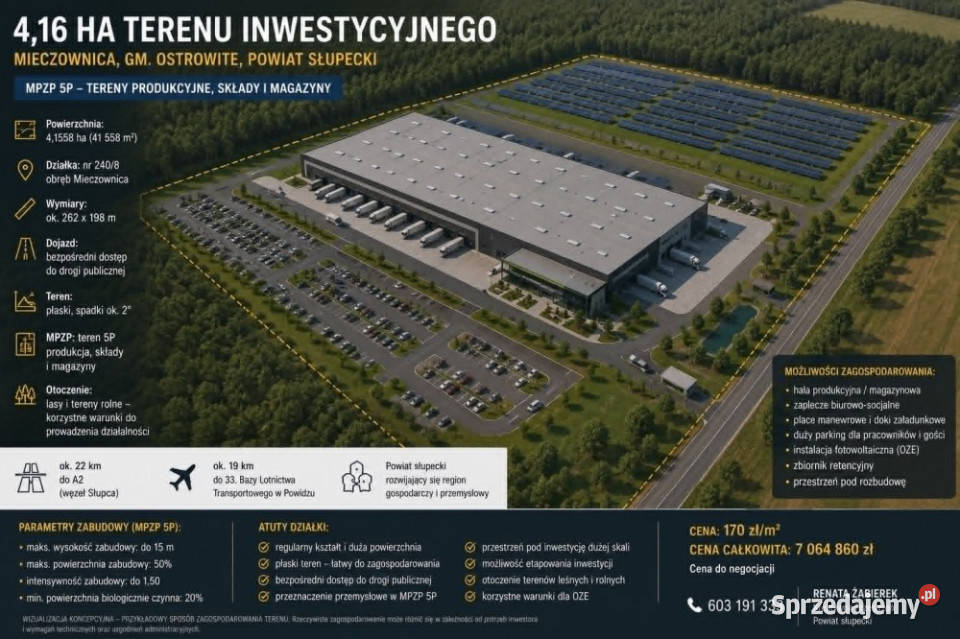 416 HA TERENU INWESTYCYJNEGO MIECZOWNICA inwestycyjna