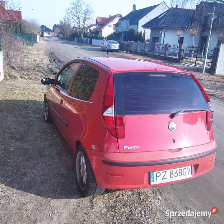 Fiat Punto bez wycieków i korozji Rok produkcji 2004 Punto Kostrzyn