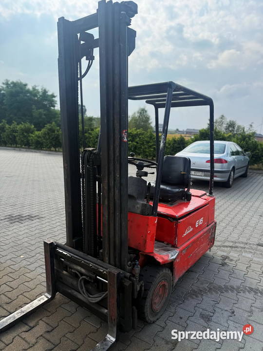 wózek widłowy elektryczny LINDE E16 Triplex 520m Wózki widłowe