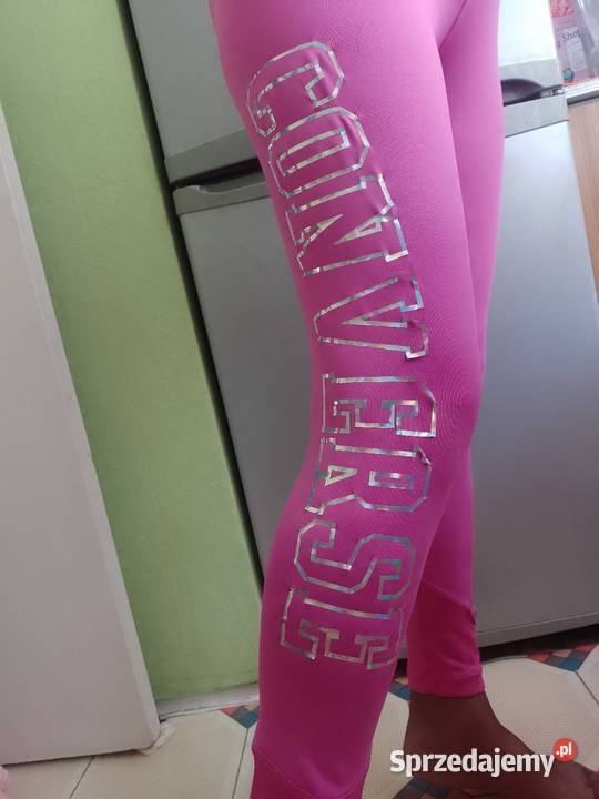 XL Converse Różowe bogato zdobione legginsy Kraków sprzedam