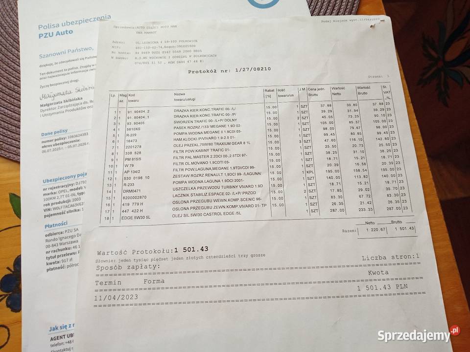 Opel Vivaro 19 dti Jelenia Góra