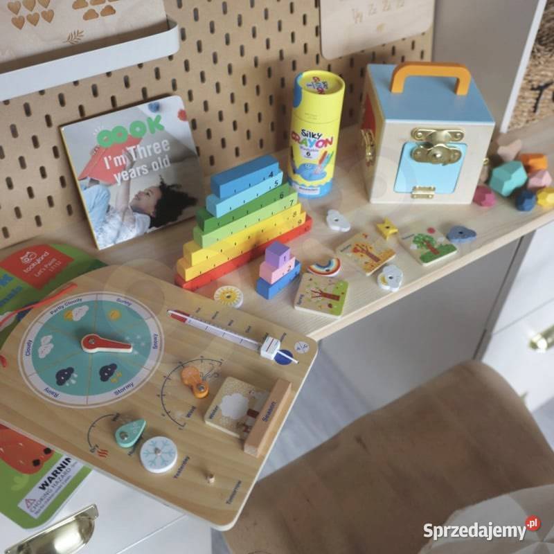 Edukacyjne pudełko Montessori 6w1 dzieci 3