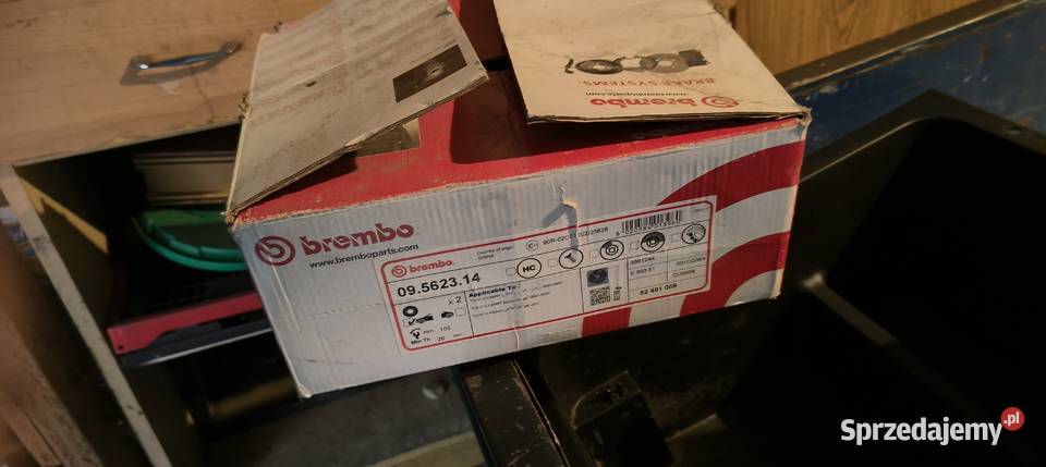 TARCZE HAMULCOWE PRZÓD BREMBO 09562314 09562314 Kuźnia Nieborowska