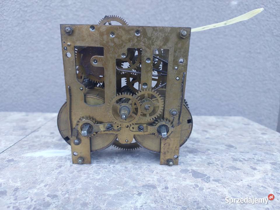 723 Mechanizm starego zegara ściennego Junghans Tczew