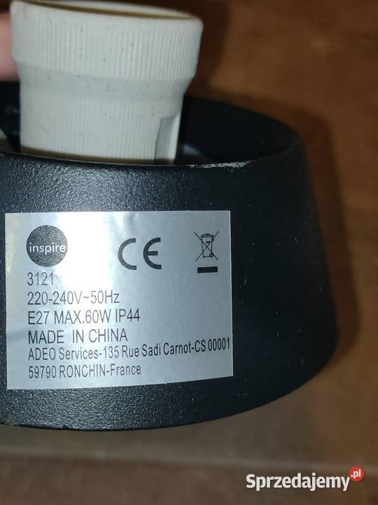 Lampa z okrągłym przeźroczystym kloszem 3 sztuki