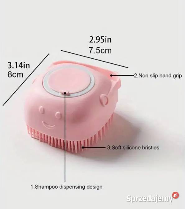 Szczotka do Kąpieli Zwierząt Miękka Silikonowa Pozostałe Płock