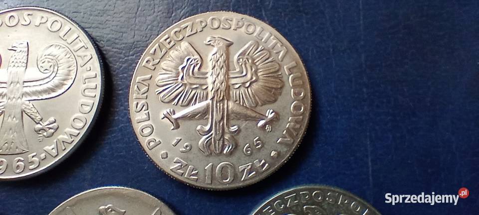 Stare monety 10 złotych 7 monet PRL Polska podkarpackie Lesko sprzedam