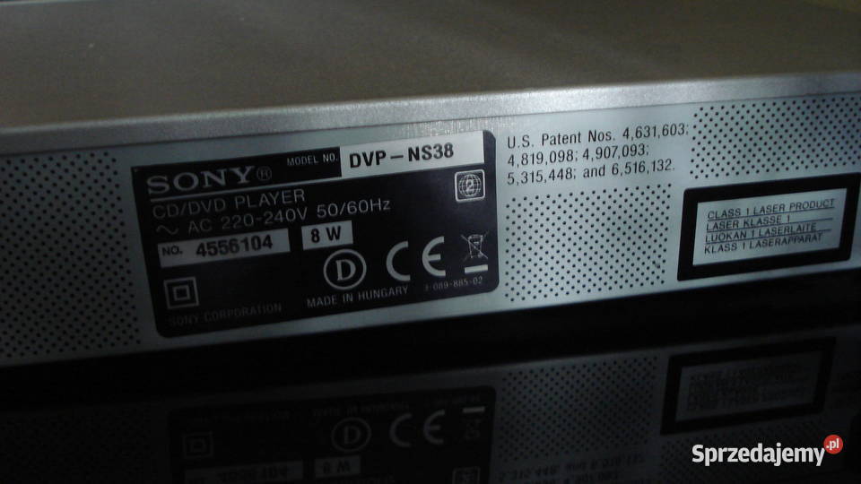 Sony Odtwarzacz CDDVD DVP NS38 z pilotem