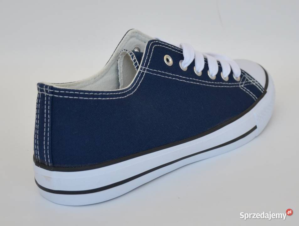 Granatowe męskie trampki rozmiar 43 tkanina mazowieckie Żyrardów sprzedam
