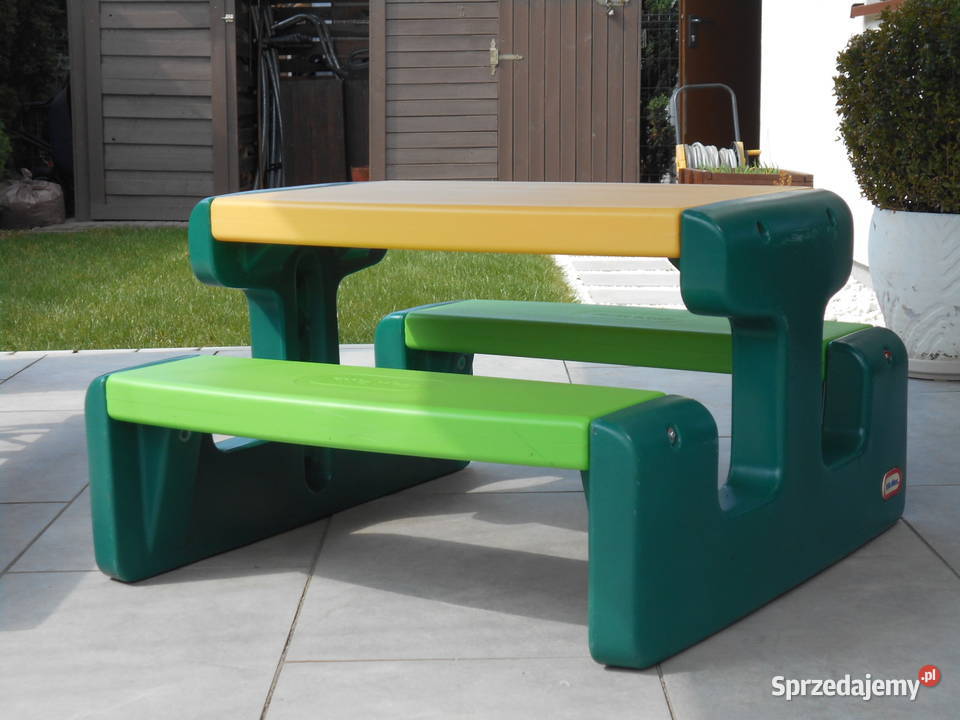 stolik ogrodowy dzieci Mosty