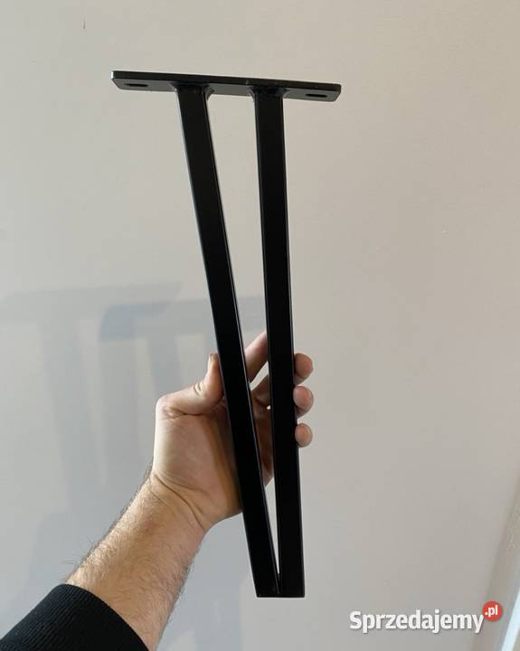 Czarne Nogi metalowe 45 Noga Stolik kawowy Meble małopolskie Bochnia