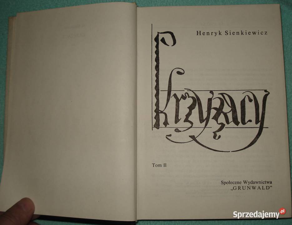 Krzyżacy tom II Henryk Sienkiewicz Warszawa