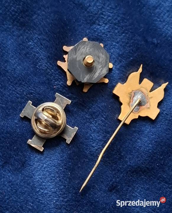 3 x odznaki weteranie Wojska Polskiego komplet pomorskie Wejherowo sprzedam