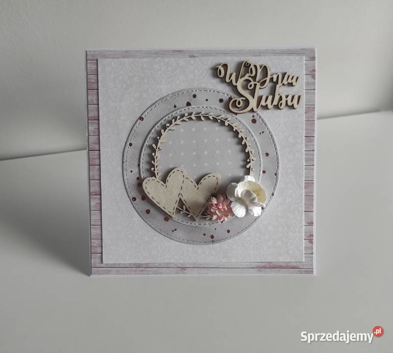 Kartka okolicznościowa ręcznie robiona na ślub Łódź