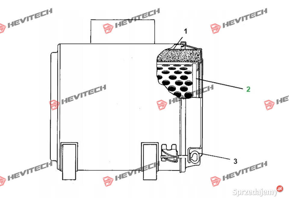 Filtr powietrza bezpiecznik 6I2510 CAT 834G 980H Gądki