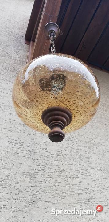 Lampa sufitowa stylowa żyrandol szklany klosz Garwolin sprzedam