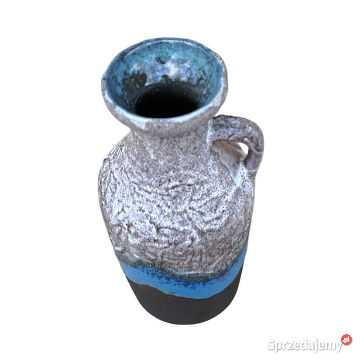 Ceramiczny wazon z uchem fat lava Strehla Wazony mazowieckie Warszawa
