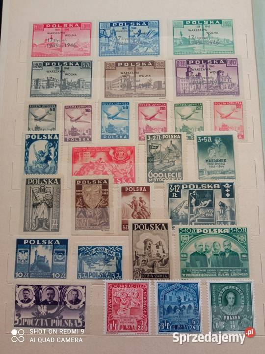 Znaczki Polska 1946r Łódź