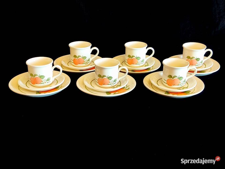 Zestaw śniadaniowy trio angielski Biltons Fruit Porcelana i szkło Chełm sprzedam