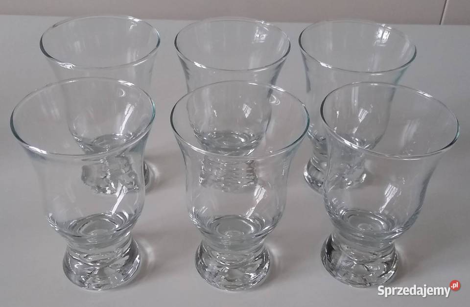 Szklanki 6 sztuk z kulką w dnie Gdańsk