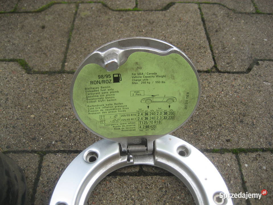 audi tt 8n 9805r klapka paliwa aluminiowa Rakoniewice sprzedam