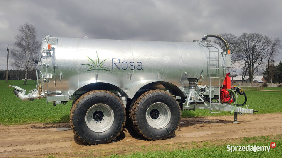 Wóz asenizacyjny ROSA 14R2 14000 litrów tandem Goliaty