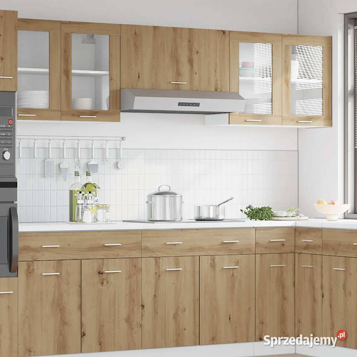 Szafka wisząca z szybą dąb artisan 80x31x60 Warszawa sprzedam