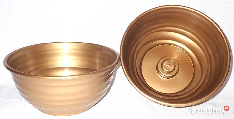 Złote ozdobne miski 24 na stroiki SAND 24 Siewierz