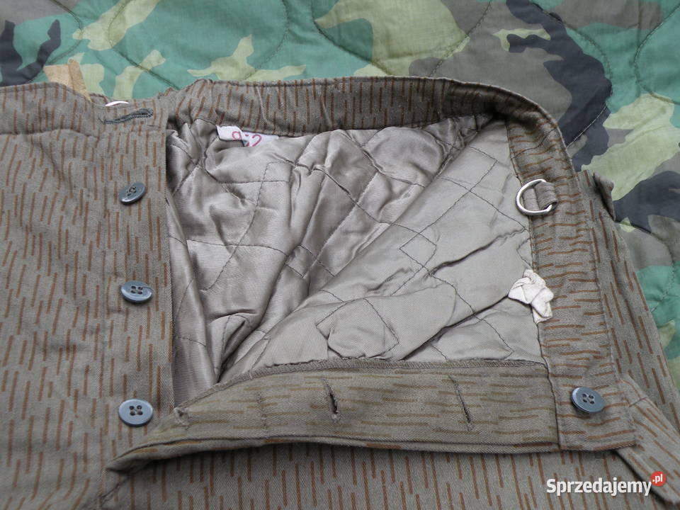Spodnie ocieplane NRD DDR Strichtarn g52 Militaria dolnośląskie