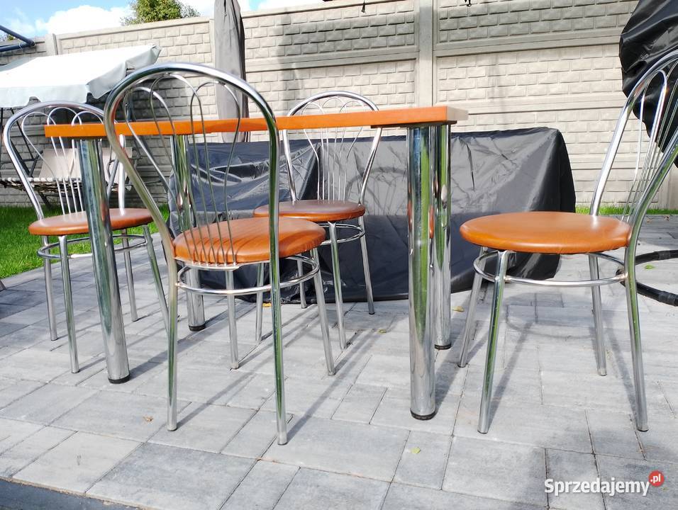 Stół do jadalni 4 krzesła śląskie Częstochowa sprzedam