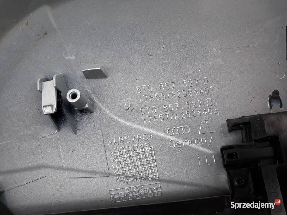 AUDI A5 8T0 OBUDOWA LUSTERKA LEWEGO LEWA osobowe wielkopolskie