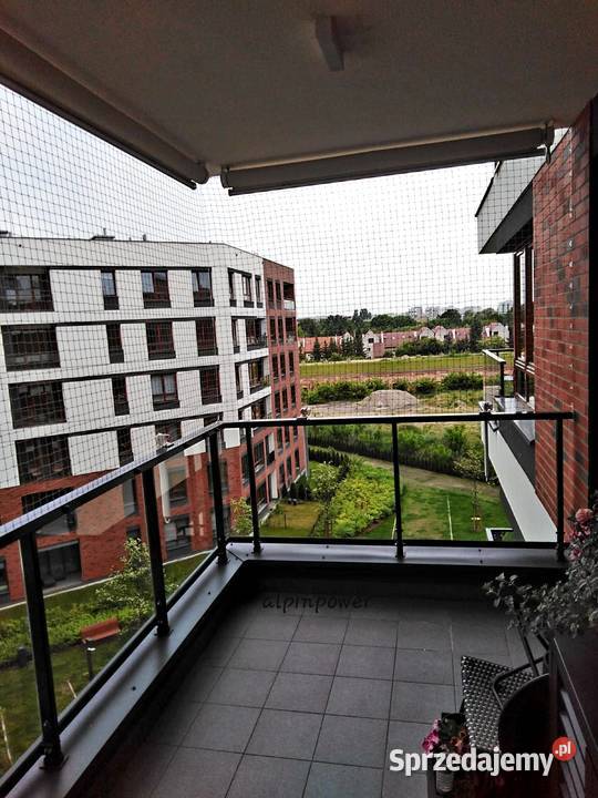 Siatka kota na balkon bez wiercenia Warszawa