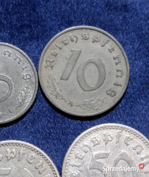 5 x monety III Rzesza 151050 Reichspfennig róźne Wejherowo