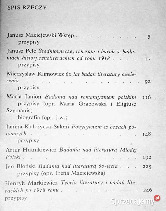 Rozwój wiedzy o literaturze polskiej 1918 roku lubelskie
