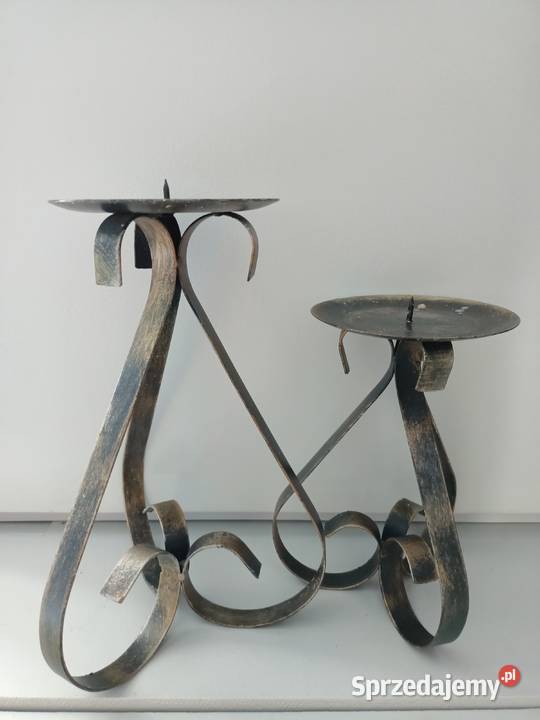 Świeczniki metalowe Świeczniki Kutno sprzedam