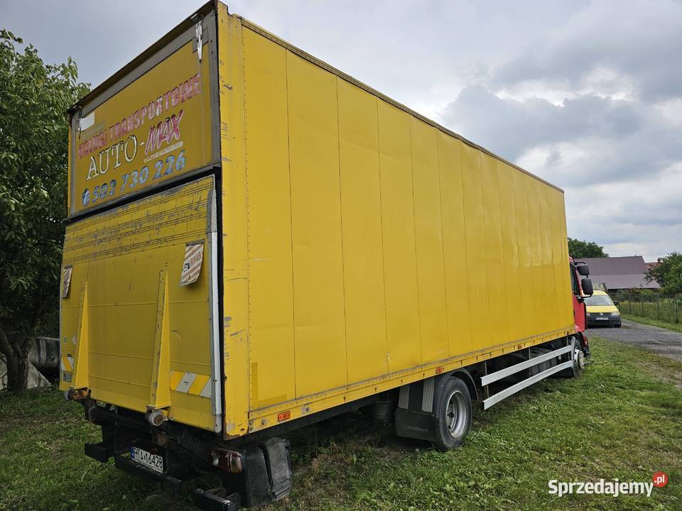 RENAULT MIDLUM 220 KONTENER WINDA 8 m EURO4 czerwony podkarpackie Tarnobrzeg