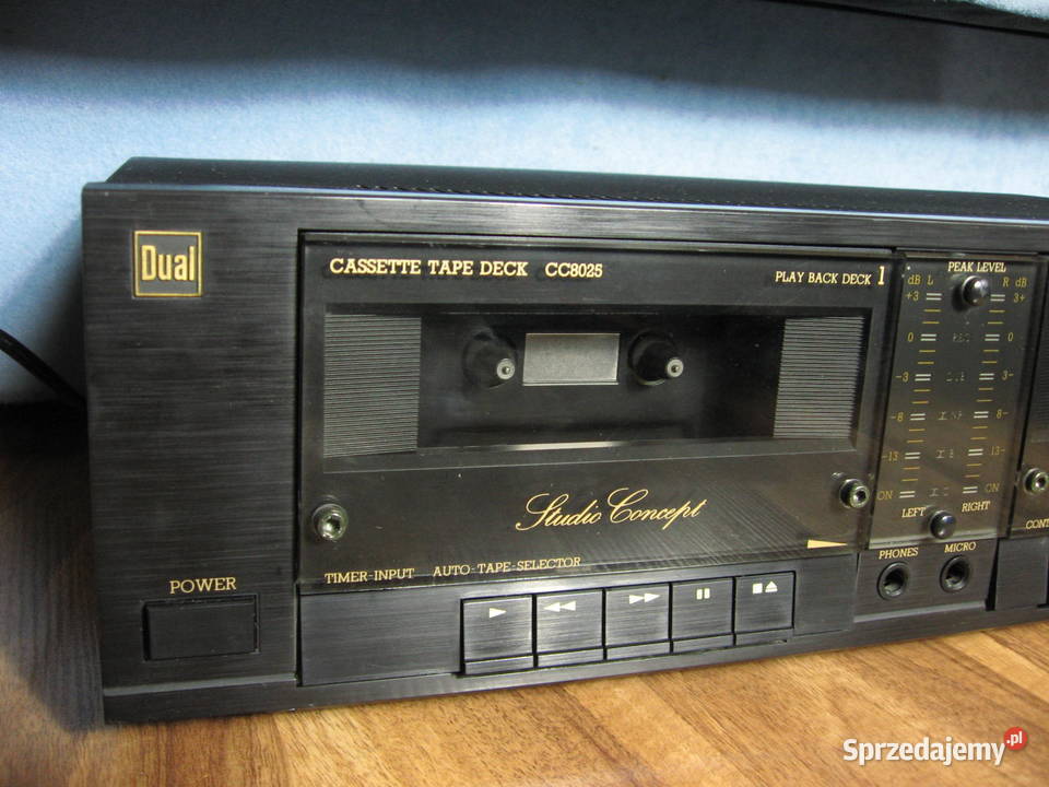 Unikatowy magnetofon Dual CC 8025 Cassette Deck Świebodzice