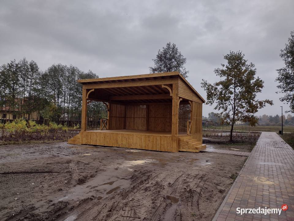 scena drewniana altana wiata zadaszenie Altany i wiaty opolskie Julianpol