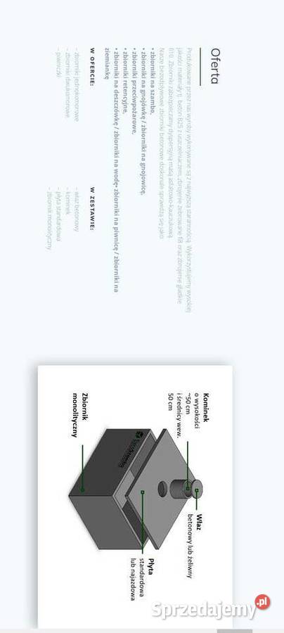 Szamba betonowe gnojowica piwnice betonowe Błonie