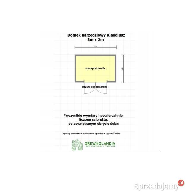 Drewniany Domek Narzędziowy Nowoczesny 3x2 warmińsko-mazurskie Zalewo