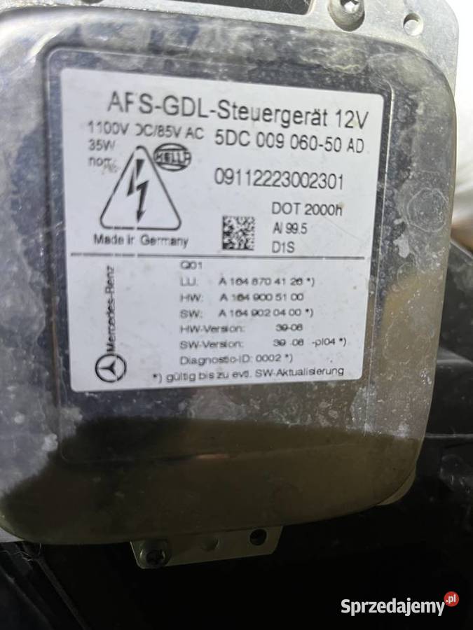 Reflektor Lampa Xenon Mercedes ML W164 PRAWY Legionowo