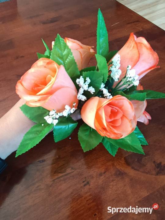 kwiaty sztuczne RÓŻA Z GAŁĄZKĄ VIP 1818B10 Sztuczne kwiaty i owoce Siewierz sprzedam