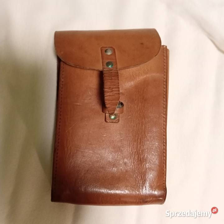 torebka mysliwska do paska z prl skóra dolnośląskie Wałbrzych