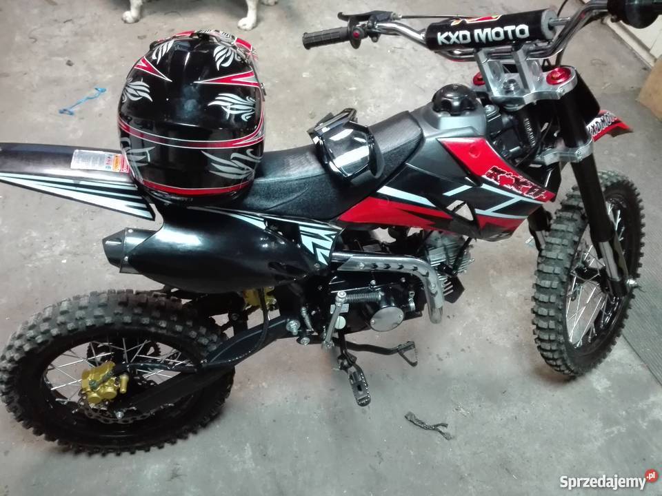 Cross kxd moto 125 kask i gogle 2000 Chalin