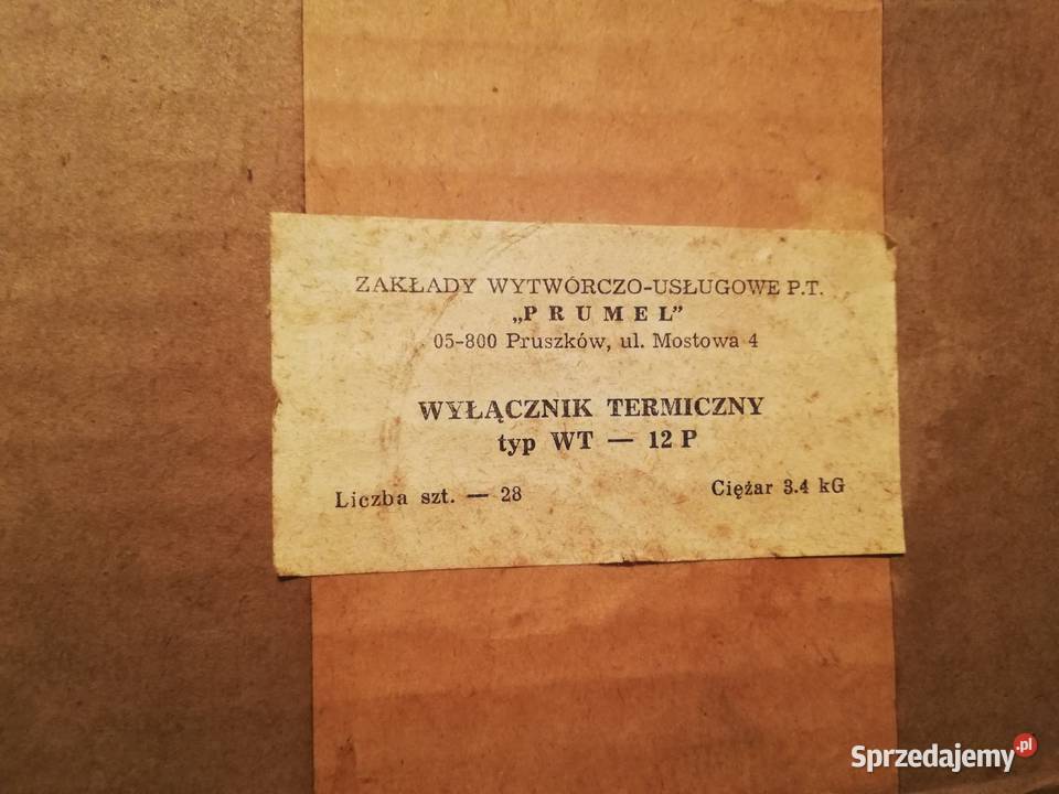 Wyłącznik termiczny WT12P Dąbrowa Górnicza