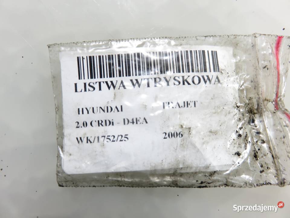 LISTWA WTRYSKOWA HYUNDAI TRAJET 20 CRDi