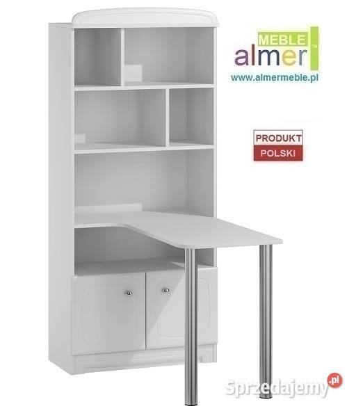 BIANCO N36 regał z biurkiem dziecka 80x40 w190 mazowieckie Ząbki