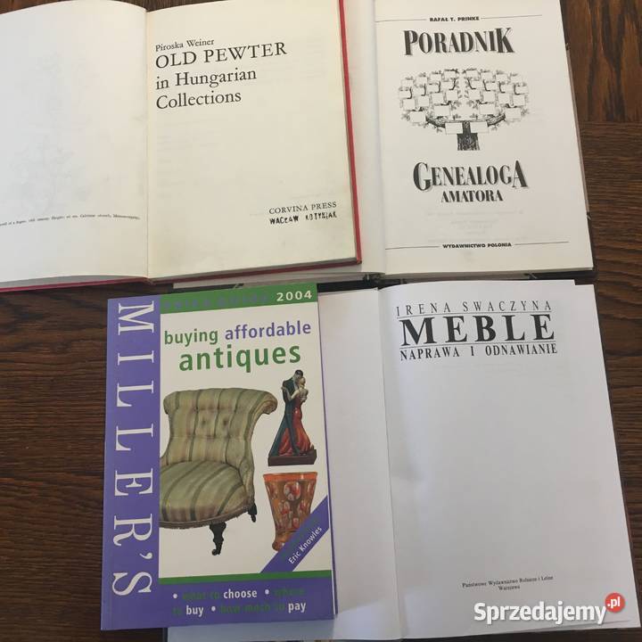OLD PEWTER MILLERS GUIDE MEBLE SWACZYNA PORADNIK Antykwariat opolskie Grodków