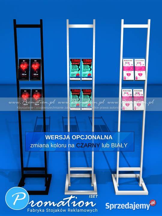 Wolnostojący metalowy stojak reklamowy na Lublin