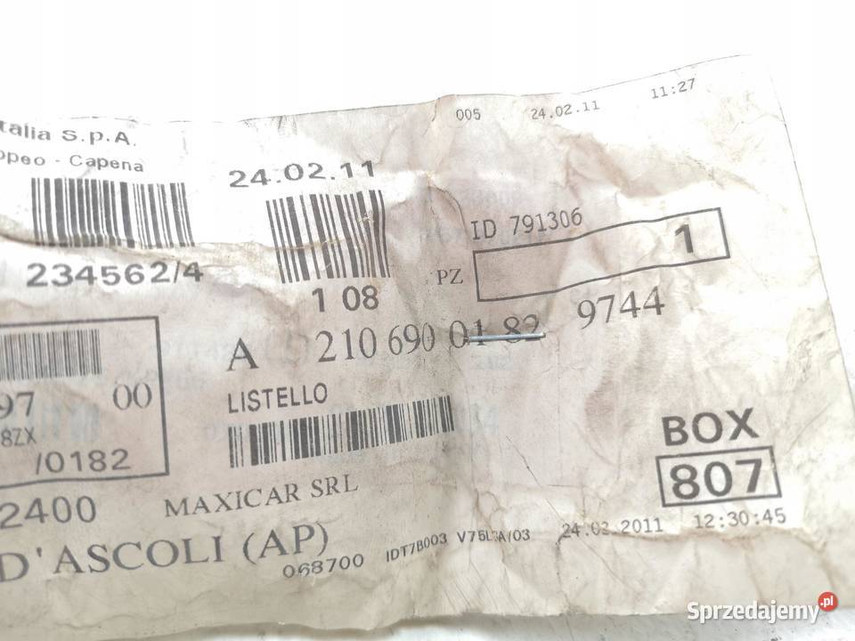 LISTWA BŁOTNIKA LEWA P MERCEDES E KLASA W210 ASO osobowe